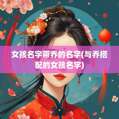 女孩名字带乔的名字(与乔搭配的女孩名字)