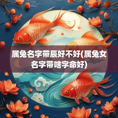属兔名字带辰好不好(属兔女名字带啥字命好)