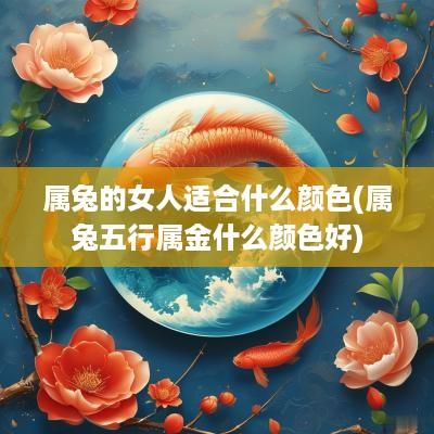 属兔的女人适合什么颜色(属兔五行属金什么颜色好)