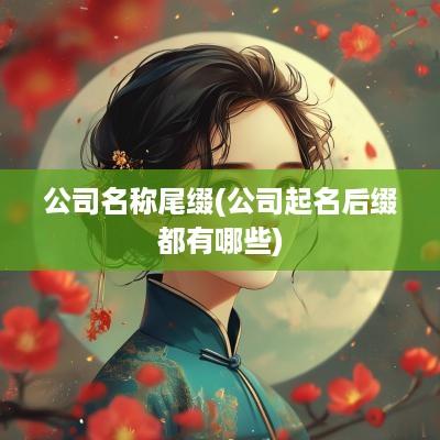 公司名称尾缀(公司起名后缀都有哪些)