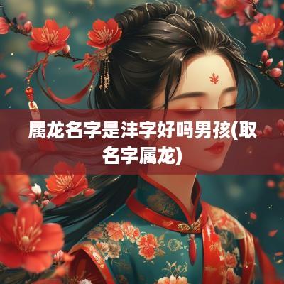 属龙名字是沣字好吗男孩(取名字属龙)