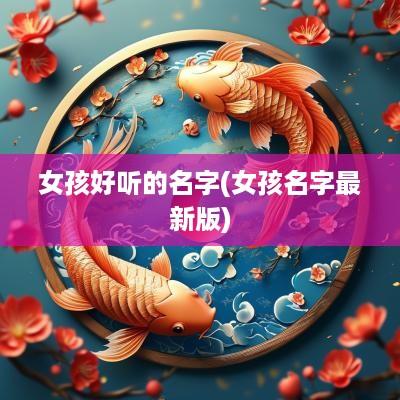 女孩好听的名字(女孩名字最新版)
