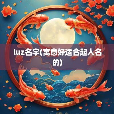 luz名字(寓意好适合起人名的)