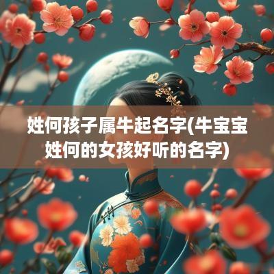 姓何孩子属牛起名字(牛宝宝姓何的女孩好听的名字)