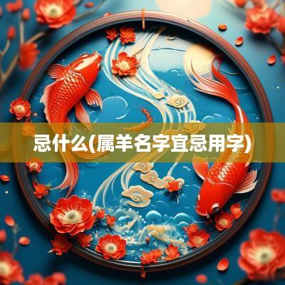忌什么(属羊名字宜忌用字)