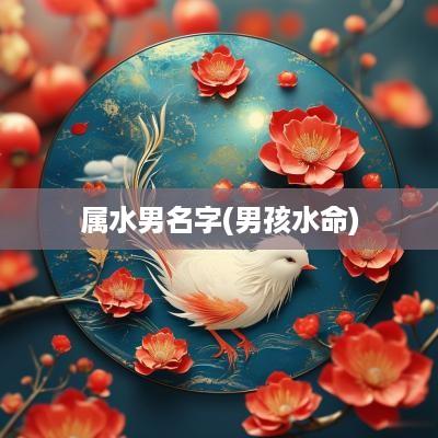 属水男名字(男孩水命)