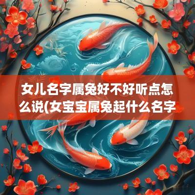 女儿名字属兔好不好听点怎么说(女宝宝属兔起什么名字)