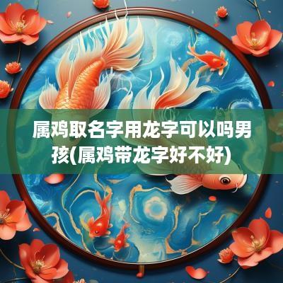 属鸡取名字用龙字可以吗男孩(属鸡带龙字好不好)