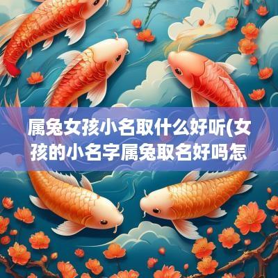 属兔女孩小名取什么好听(女孩的小名字属兔取名好吗怎么取)