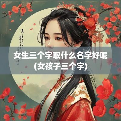女生三个字取什么名字好呢(女孩子三个字)