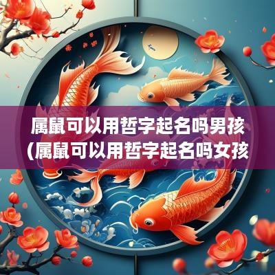 属鼠可以用哲字起名吗男孩(属鼠可以用哲字起名吗女孩)