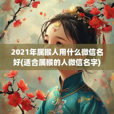 2025年属猴人用什么微信名好(适合属猴的人微信名字)