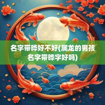 名字带晔好不好(属龙的男孩名字带晔字好吗)