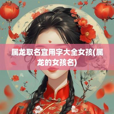 属龙取名宜用字大全女孩(属龙的女孩名)