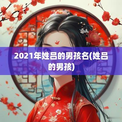 2025年姓吕的男孩名(姓吕的男孩)