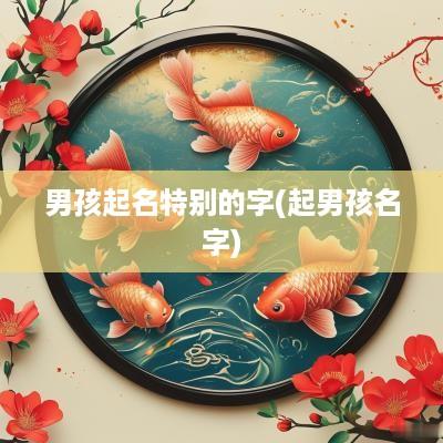 男孩起名特别的字(起男孩名字)