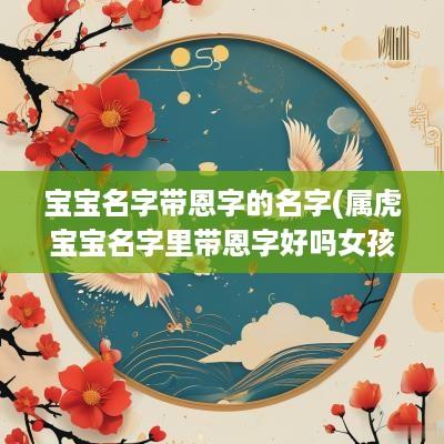 宝宝名字带恩字的名字(属虎宝宝名字里带恩字好吗女孩)