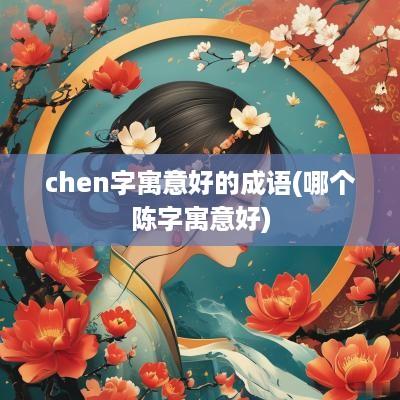 chen字寓意好的成语(哪个陈字寓意好)