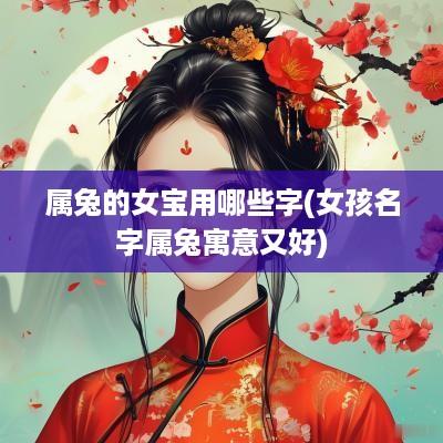 属兔的女宝用哪些字(女孩名字属兔寓意又好)