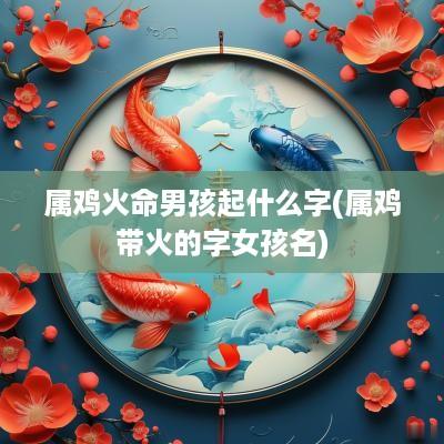 属鸡火命男孩起什么字(属鸡带火的字女孩名)