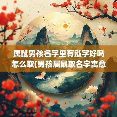 属鼠男孩名字里有泓字好吗怎么取(男孩属鼠取名字寓意好的字)