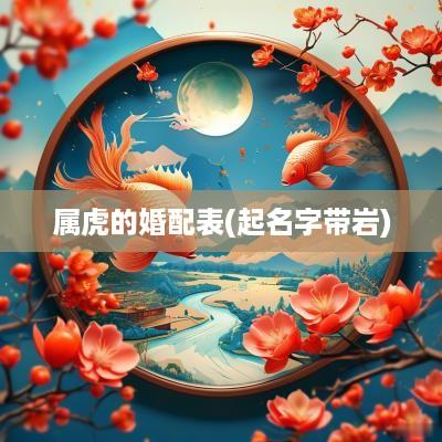 属虎的婚配表(起名字带岩)