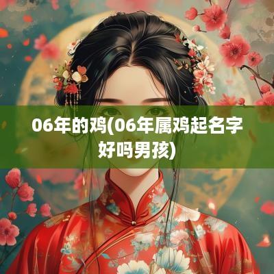 06年的鸡(06年属鸡起名字好吗男孩)