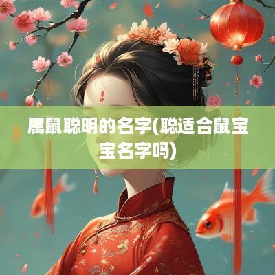 属鼠聪明的名字(聪适合鼠宝宝名字吗)