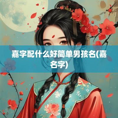 嘉字配什么好简单男孩名(嘉名字)