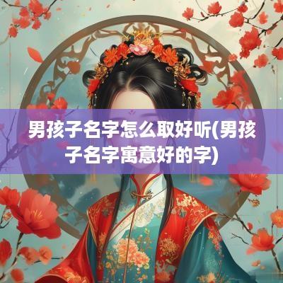 男孩子名字怎么取好听(男孩子名字寓意好的字)