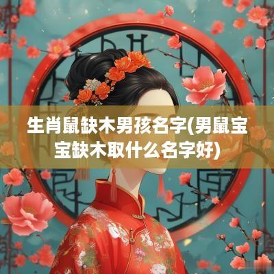 生肖鼠缺木男孩名字(男鼠宝宝缺木取什么名字好)