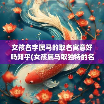 女孩名字属马的取名寓意好吗知乎(女孩属马取独特的名字)
