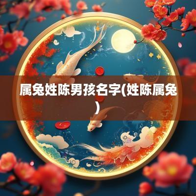 属兔姓陈男孩名字(姓陈属兔)
