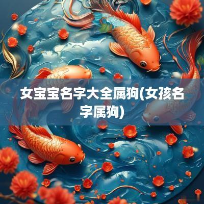 女宝宝名字大全属狗(女孩名字属狗)