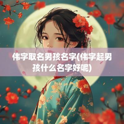 伟字取名男孩名字(伟字起男孩什么名字好呢)
