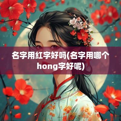 名字用红字好吗(名字用哪个hong字好呢)
