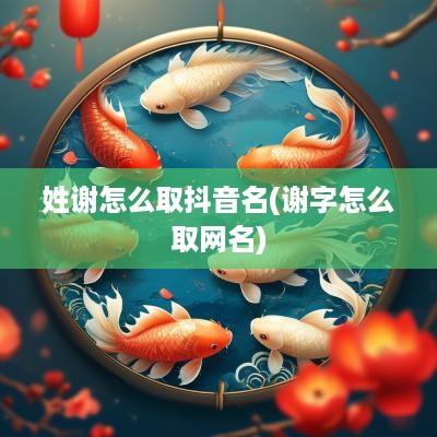 姓谢怎么取抖音名(谢字怎么取网名)