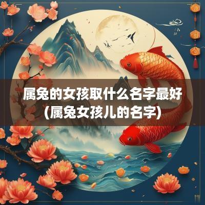 属兔的女孩取什么名字最好(属兔女孩儿的名字)