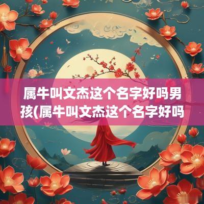 属牛叫文杰这个名字好吗男孩(属牛叫文杰这个名字好吗)