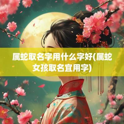 属蛇取名字用什么字好(属蛇女孩取名宜用字)