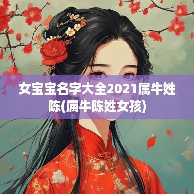 女宝宝名字大全2025属牛姓陈(属牛陈姓女孩)
