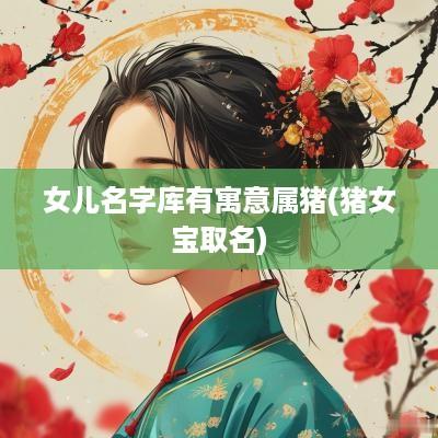 女儿名字库有寓意属猪(猪女宝取名)