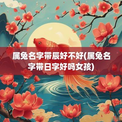 属兔名字带辰好不好(属兔名字带日字好吗女孩)