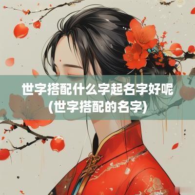 世字搭配什么字起名字好呢(世字搭配的名字)