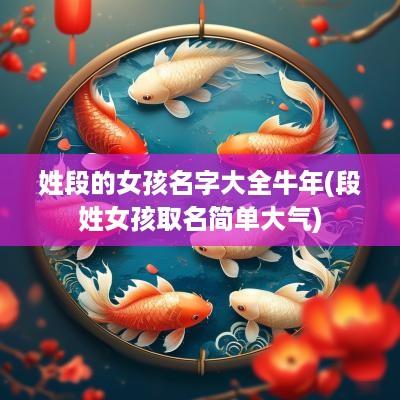 姓段的女孩名字大全蛇年(段姓女孩取名简单大气)