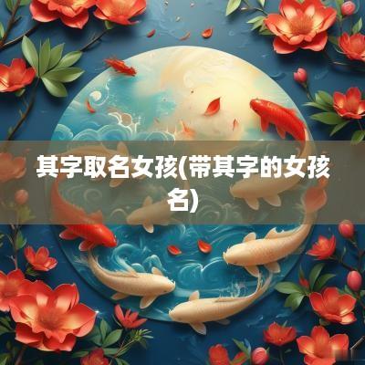 其字取名女孩(带其字的女孩名)