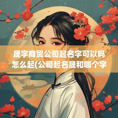 晟字商贸公司起名字可以吗怎么起(公司起名晟和哪个字搭配寓意好)