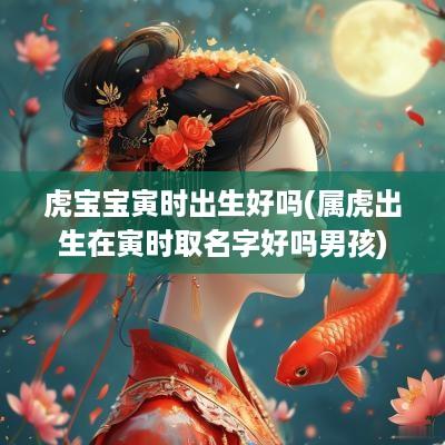 虎宝宝寅时出生好吗(属虎出生在寅时取名字好吗男孩)