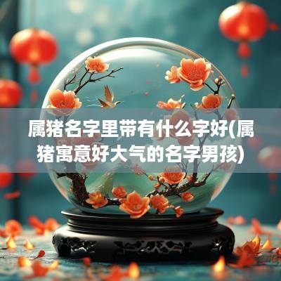属猪名字里带有什么字好(属猪寓意好大气的名字男孩)