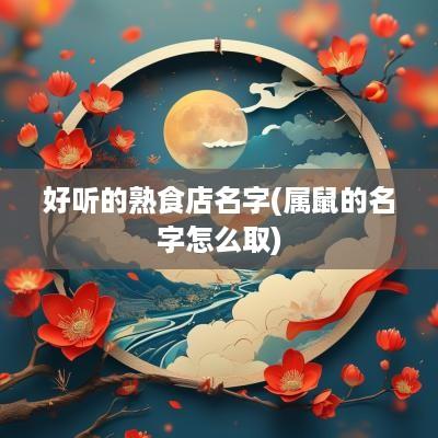 好听的熟食店名字(属鼠的名字怎么取)